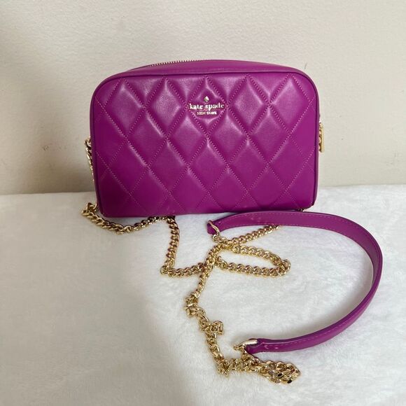 Kate Spade Quilted Mini Camera Leather Crossbody Bag NWOT - Picture 1 of 11